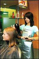 Повышение продаж средств по уходу за волосами в парикмахерском зале